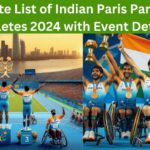 Complete List of Indian Paris Paralympic Athletes 2024 with Event Details