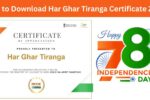 How to Download Har Ghar Tiranga Certificate 2024