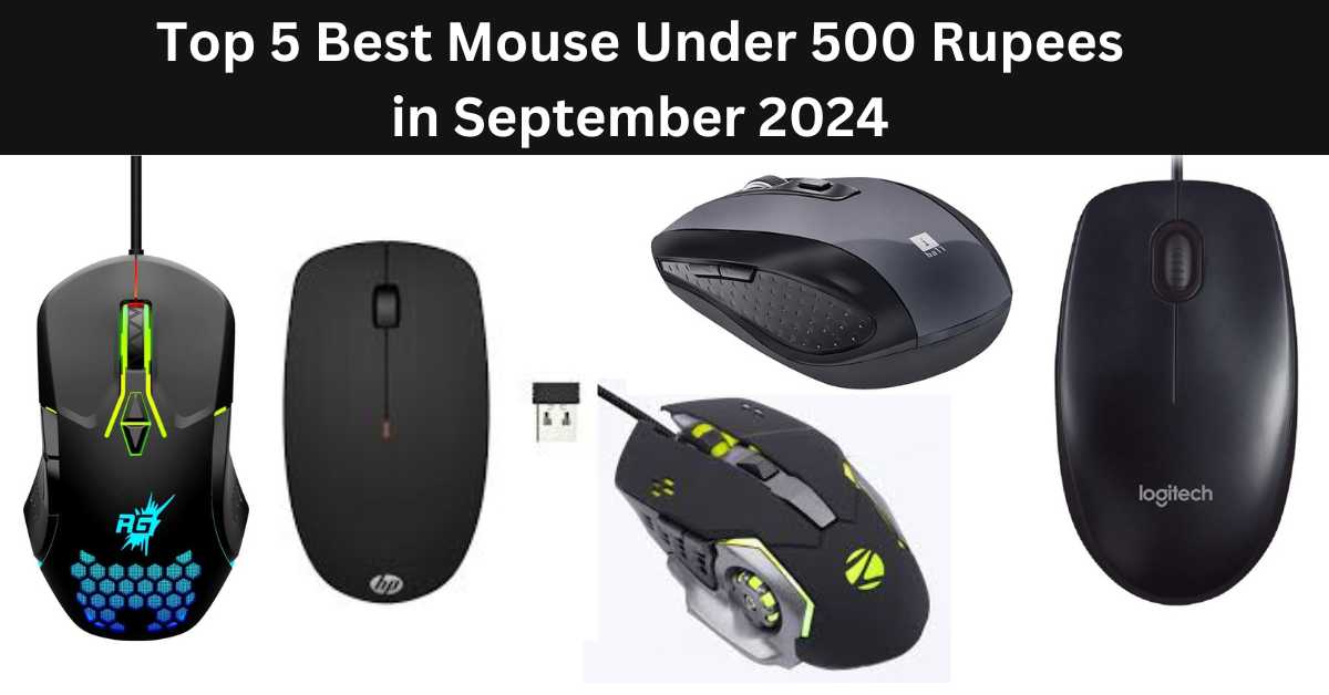 Top 5 Best Mouse Under 500 Rupees in September 2024